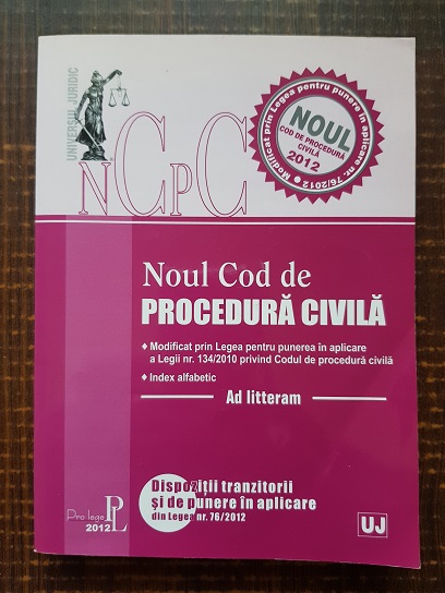 Noul cod de procedura civila (2012)
