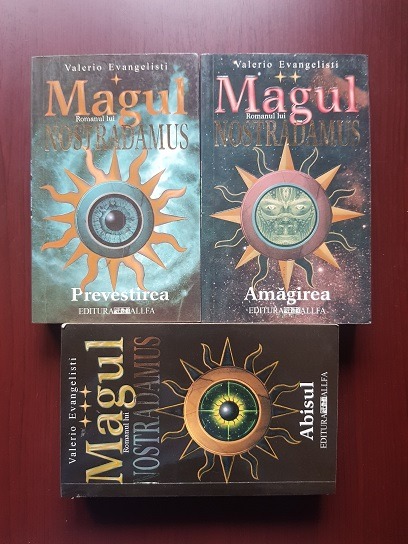 Valerio Evangelisti – Magul. Romanul lui Nostradamus. Abisul / Prevestirea / Amagirea 3 volume