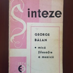 George Balan - Mica filosofie a muzicii
