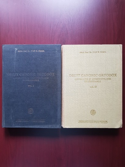 Ioan N. Floca - Drept canonic ortodox, legislatie si administratie bisericeasca 2 volume (1990)