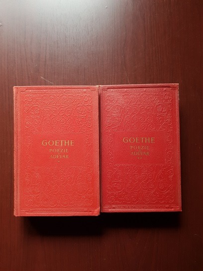 Goethe – Poezie si adevar 2 volume (1955, editie cartonata)