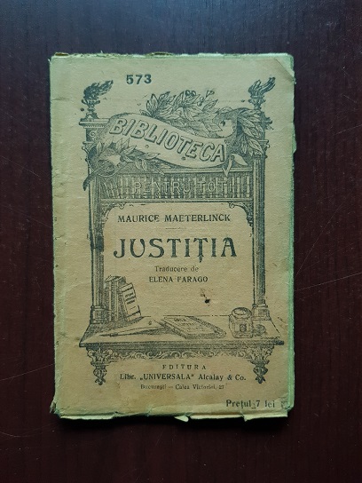 Maurice Maeterlinck - Justitia (editie veche)