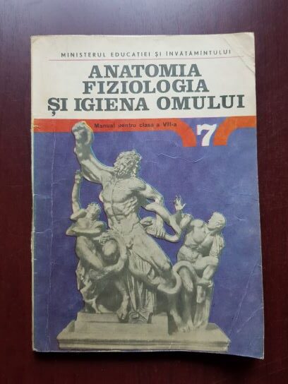 Elisabeta Mandrusca, Mihai Peteanu – Anatomia, fiziologia si igiena omului, manual pentru clasa a VII-a (1991)