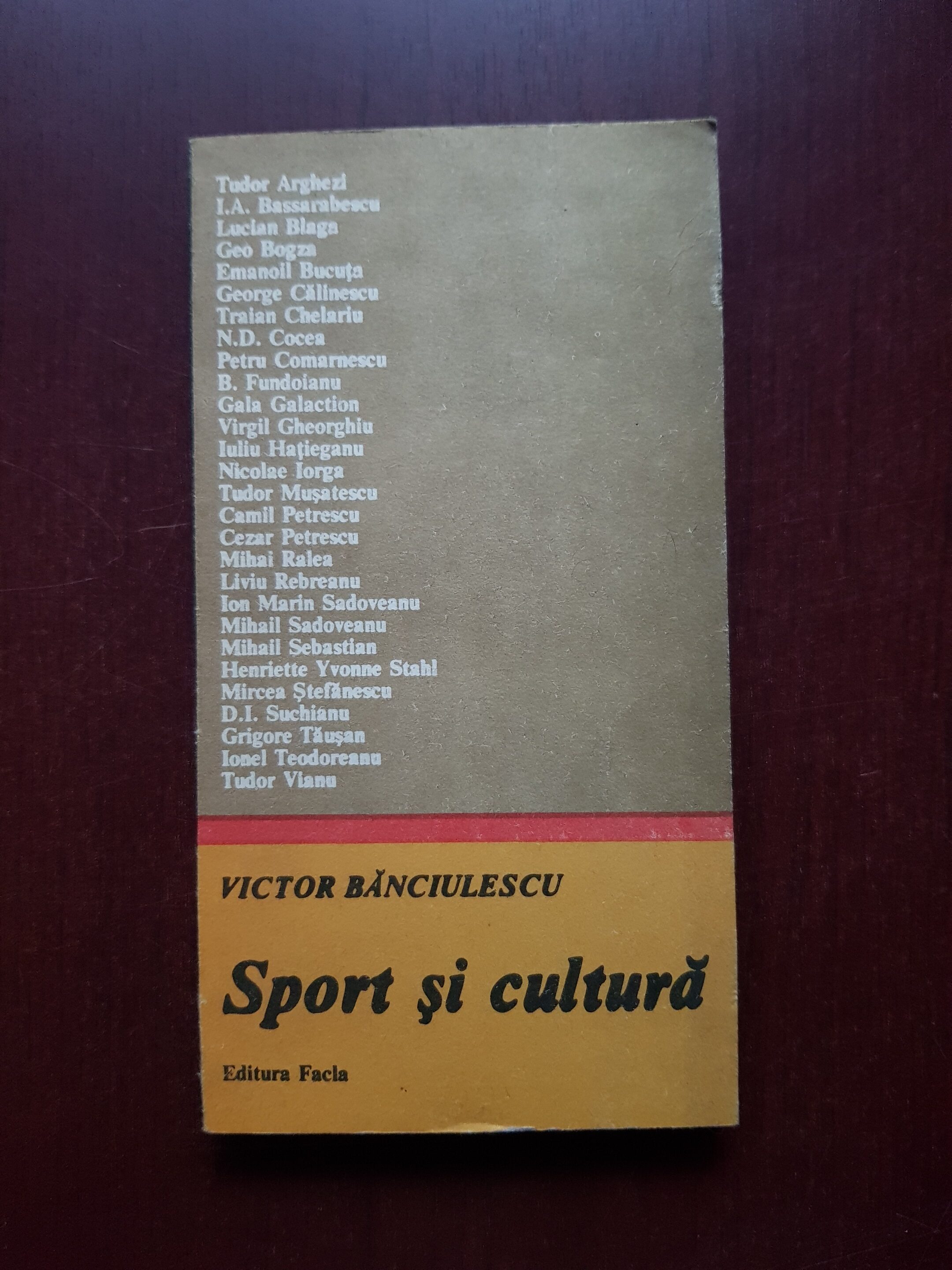 Victor Banciulescu – Sport si cultura