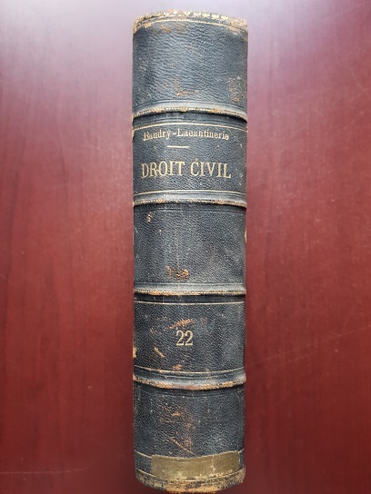 G. Baudry Lacantinerie, P. de Loynes – Traite theorique et pratique de droit civil. Du nantissement des privileges & hypotheques et de l’expropriation forcee. Volumul 22 (1899) - imagine 2