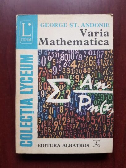 George St. Andonie – Varia mathematica