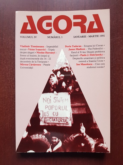 Revista Agora. Volumul 4, numarul 1, Ianuarie-Martie 1991