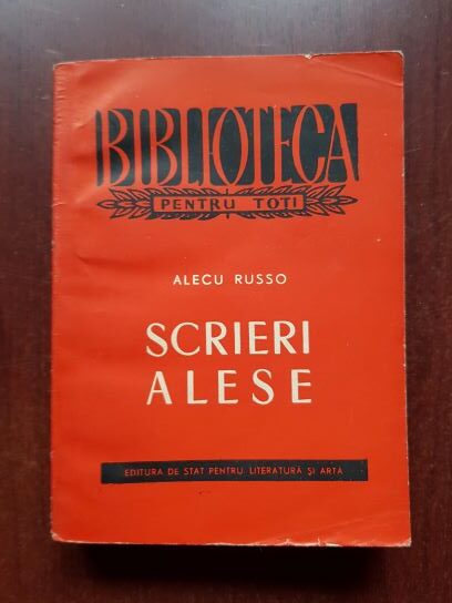 Alecu Russo – Scrieri alese
