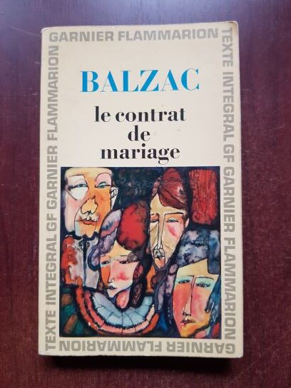 Honore de Balzac – Le contrat de mariage