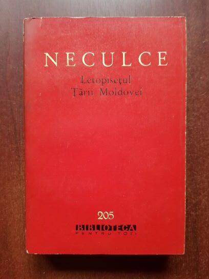 Ion Neculce – Letopisetul Tarii Moldovei