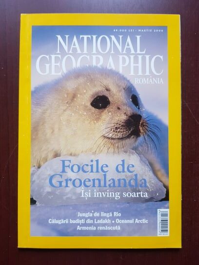 Revista National Geographic, martie 2004. Focile de Groenlanda