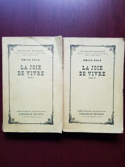 Emile Zola – La joie de vivre 2 volume