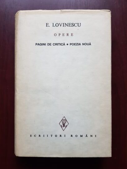 Eugen Lovinescu – Opere volumul 9 (1992, editie cartonata)