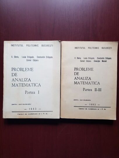 Lucia Dragusin, Cornel Caslaru – Probleme de analiza matematica 2 volume