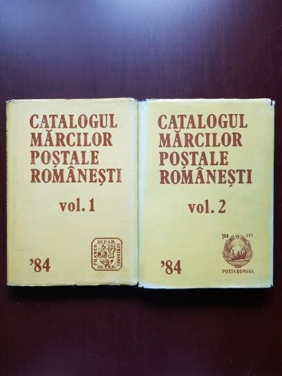 Catalogul marcilor postale romanesti 2 volume (1984)
