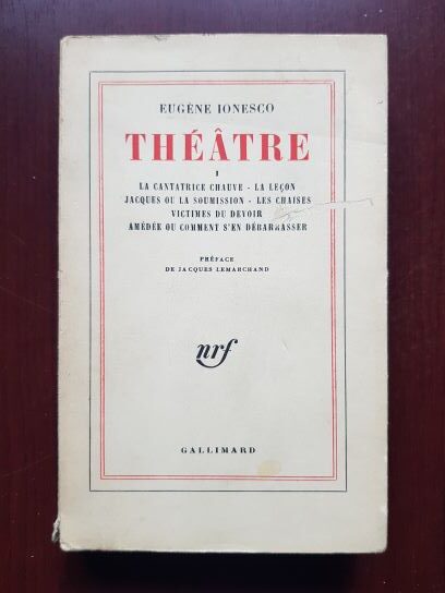 Eugene Ionesco – Theatre volumul 1