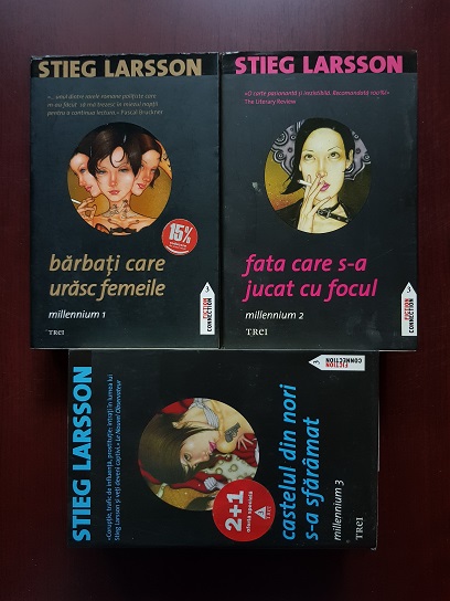 Stieg Larsson – Barbati care urasc femeile. Fata care s-a jucat cu focul. Castelul din nori s-a sfarmat. Seria Millennium 3 volume