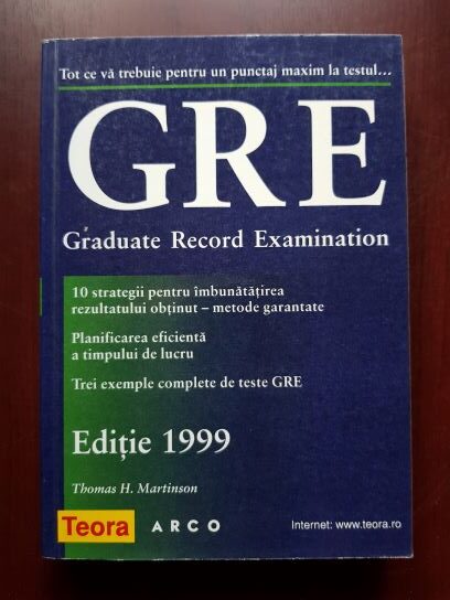 Thomas H. Martinson – Graduate Record Examination